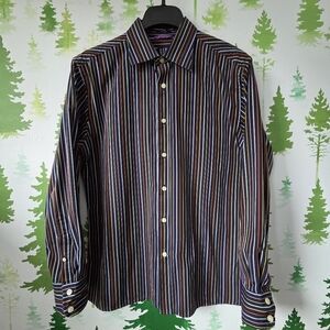 Gap Striped Fitted Shirt - Multicolor.